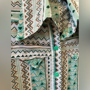 70s Vintage Women’s Patterned Top